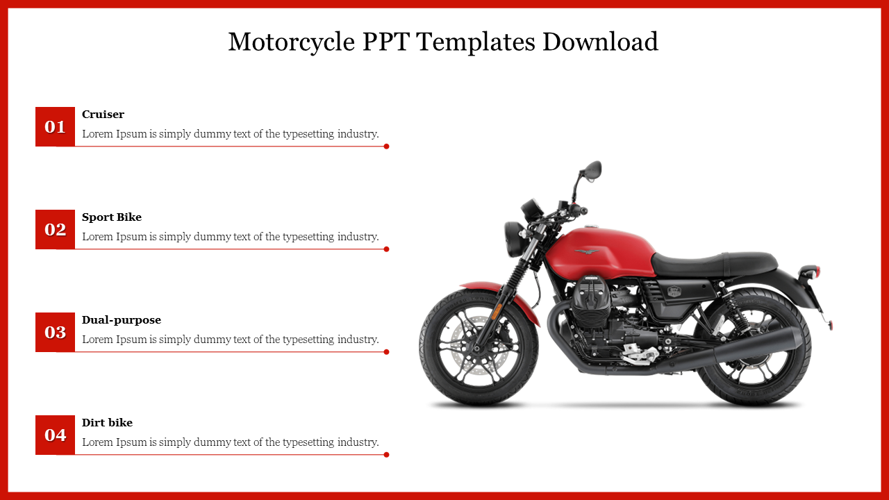 Motorcycle PPT Templates Free Download